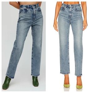 Moussy Vintage Woodhaven Wide Straight Jeans in Blue Made in Japan 540fac12-2480